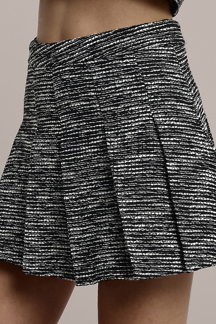 Grey Faux Fur Mini Skirt Set by IKI CHIC at Pernia's Pop Up Shop