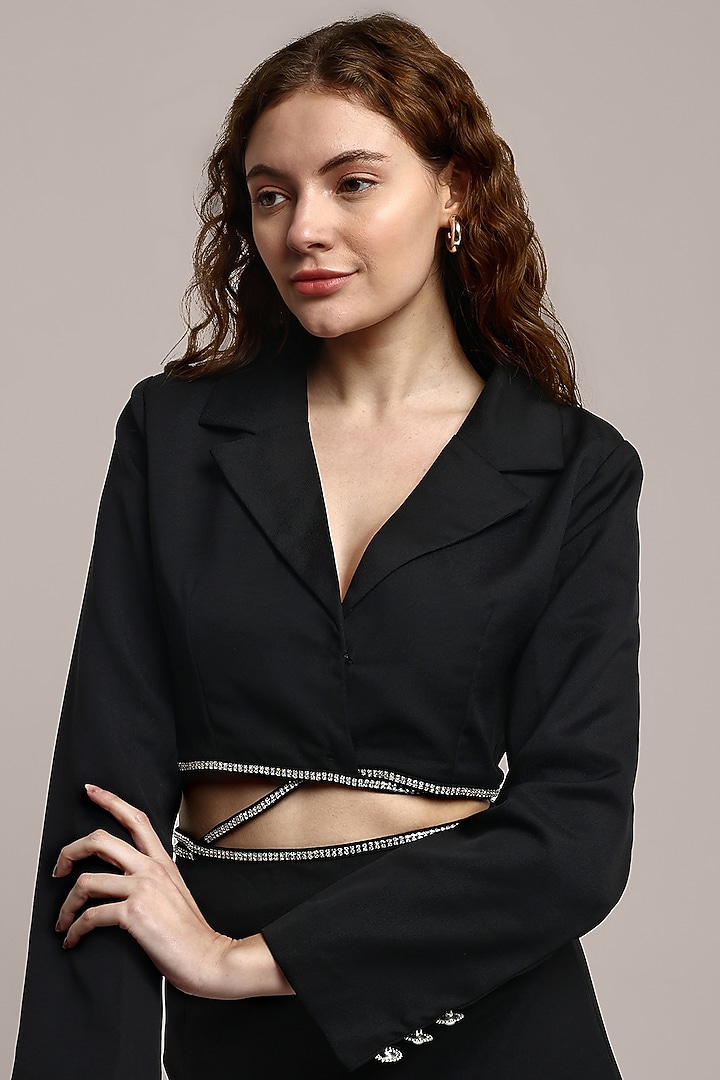 bodycon blazer dress Notched Lapel Ruched Long Sleeve Bodycon Blazer Mini Dress For Women 2026 main image 1