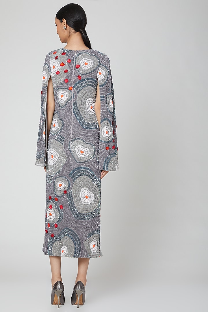 Silver Sequins Embroidered Wedding Gown by Manish Arora at Pernia's Pop Up Shop