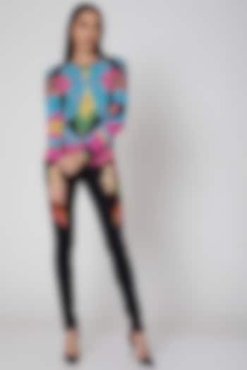 Multi Colored Knitted Sweater by Manish Arora