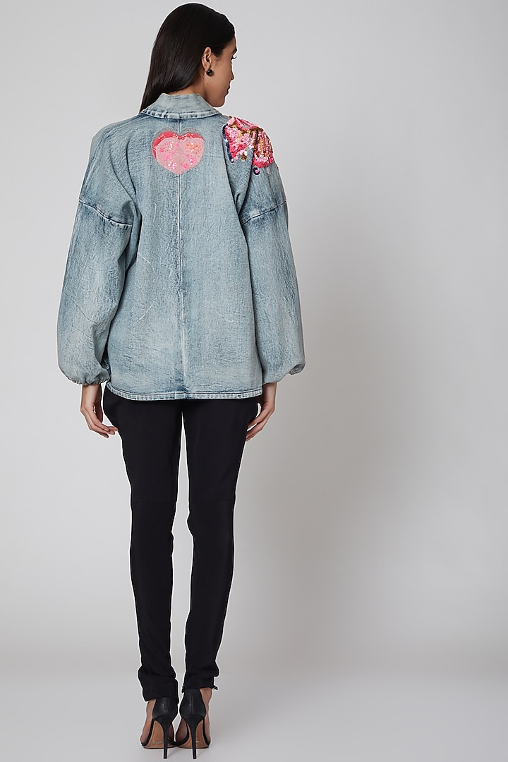 Black Solid Pants by Manish Arora at Pernia's Pop Up Shop
