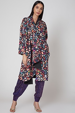 Multi Colored Embroidered Jacket by Manish Arora