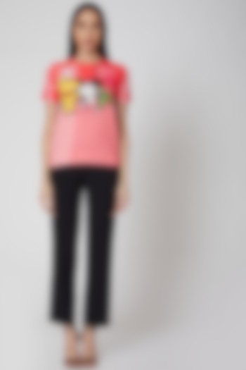 Orange Tuzki Bunny Printed Top by Manish Arora at Pernia's Pop Up Shop