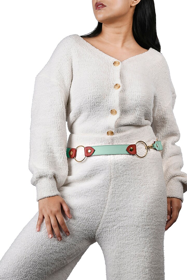 Multi Colored Reversible Waist Belt by Immri at Pernia's Pop Up Shop