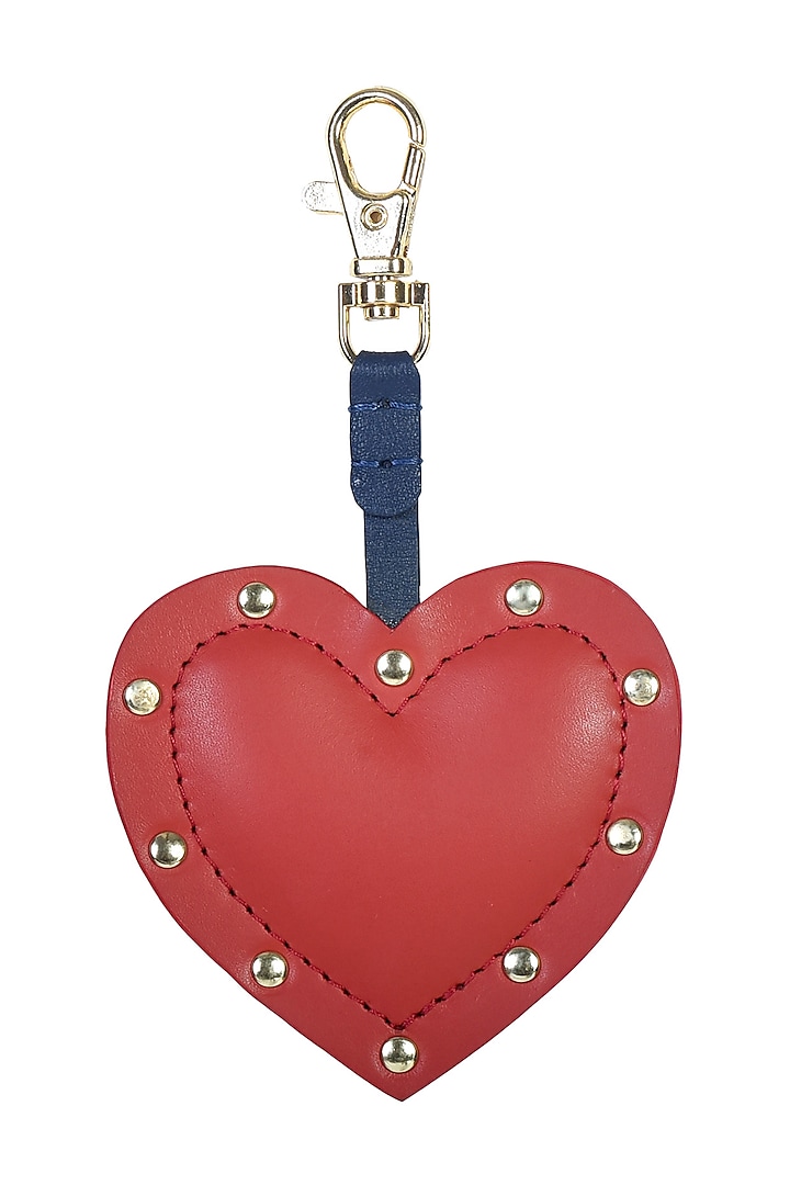 Red Genuine Leather Heart Charm by Immri