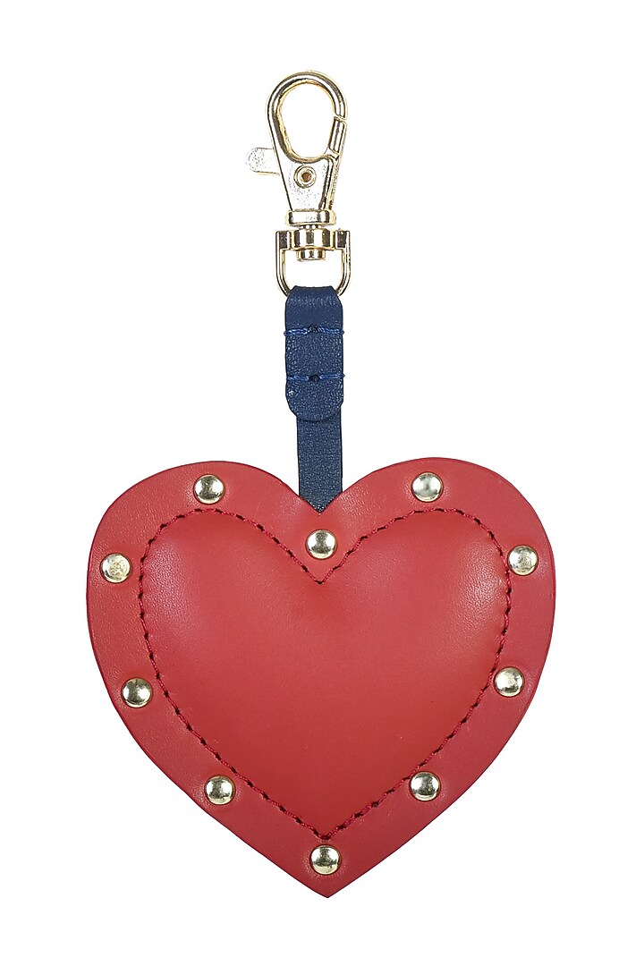 Red Genuine Leather Heart Charm by Immri at Pernia's Pop Up Shop