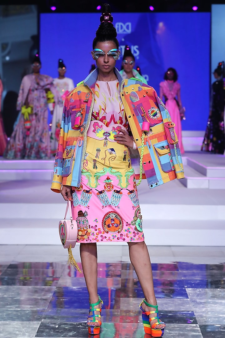 Multi Colored Utility Jacket by Manish Arora