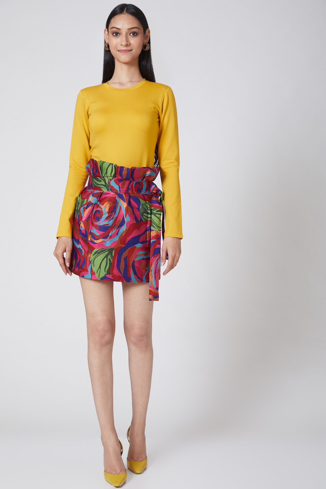 Yellow Top With Full Sleeves by Manish Arora at Pernia's Pop Up Shop