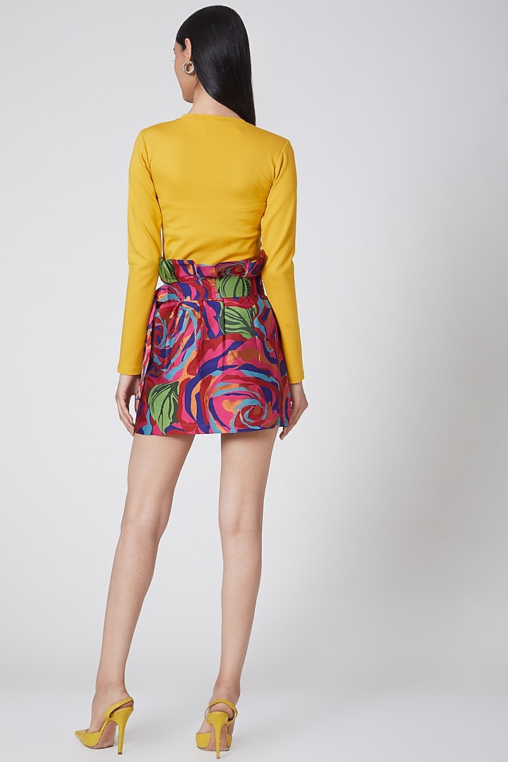 Yellow Top With Full Sleeves by Manish Arora at Pernia's Pop Up Shop