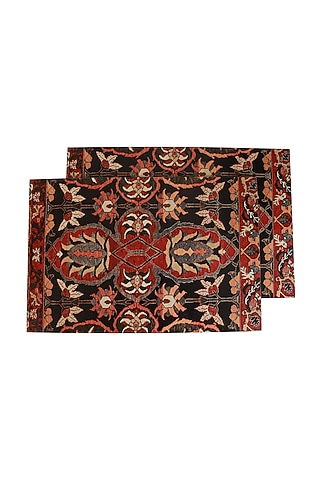 Multicolor Wooden Ishaan Table Mats (Set of 6) by Karo