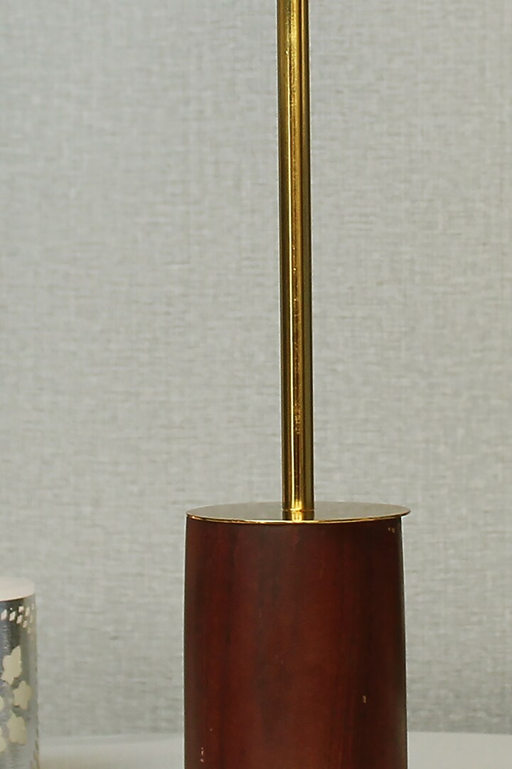 Golden Forest Brown Wood & Metal Candle Holder by IZZHAAR at Pernia's Pop Up Shop