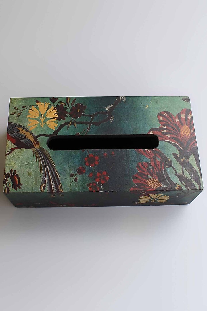 Green Gulbagh Tissue Box by Karo at Pernia's Pop Up Shop