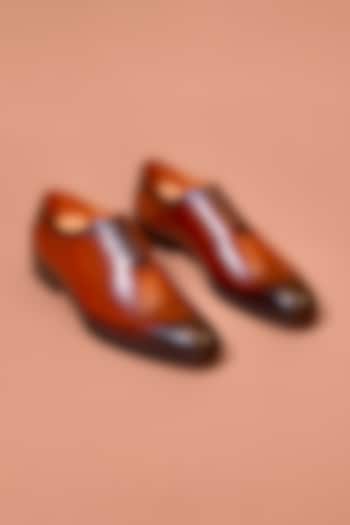 Brown Leather Shoes by Dmodot at Pernia's Pop Up Shop