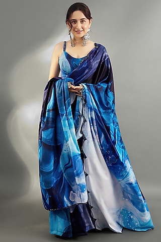 Off-White Strappy Deep Back Anarkali - Ready to Ship main image 1