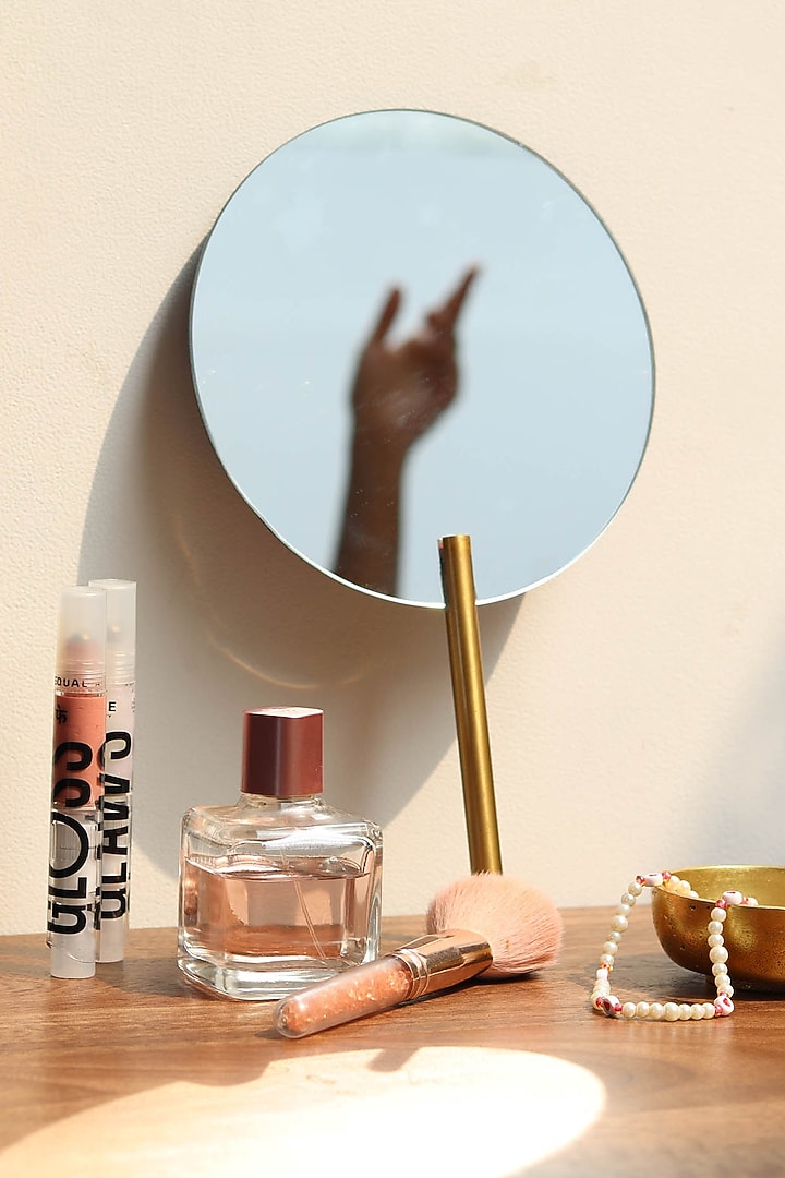 Gold Plated Handle Mirror by Muun Home at Pernia's Pop Up Shop