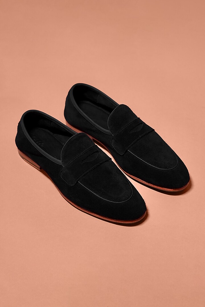 Black Leather Loafers by Dmodot at Pernia's Pop Up Shop
