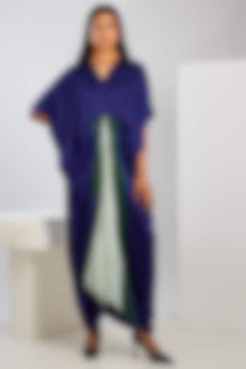 Bue Bamberg Satin Printed Draped Vacation Dress by Inca at Pernia's Pop Up Shop