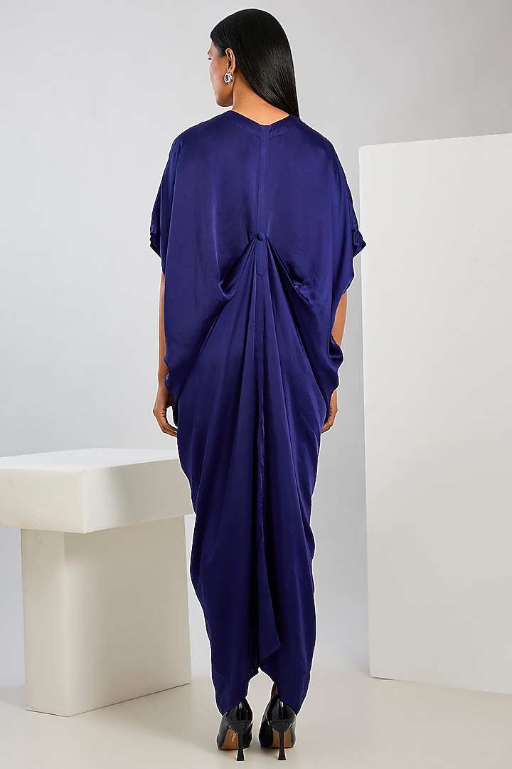Bue Bamberg Satin Printed Draped Vacation Dress by Inca at Pernia's Pop Up Shop