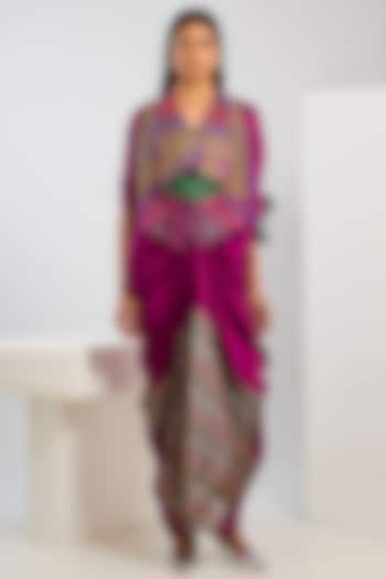 Multi-Colored Silk Brocade Gilet by Inca at Pernia's Pop Up Shop