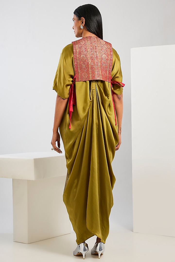Multi-Colored Silk Brocade Gilet by Inca at Pernia's Pop Up Shop