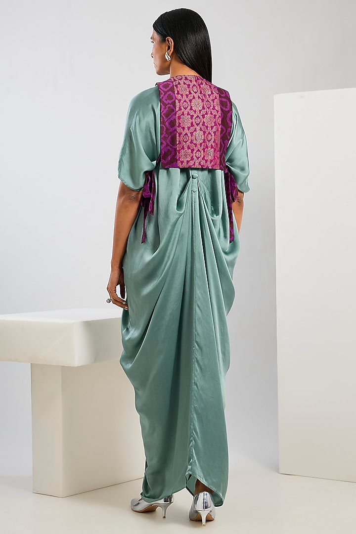 Multi-Colored Silk Brocade Gilet by Inca at Pernia's Pop Up Shop