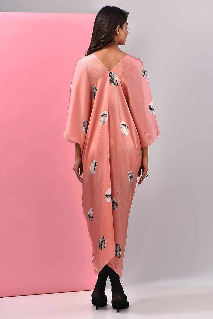 Pink Bemberg Satin Digital Printed Kaftan by Inca at Pernia's Pop Up Shop