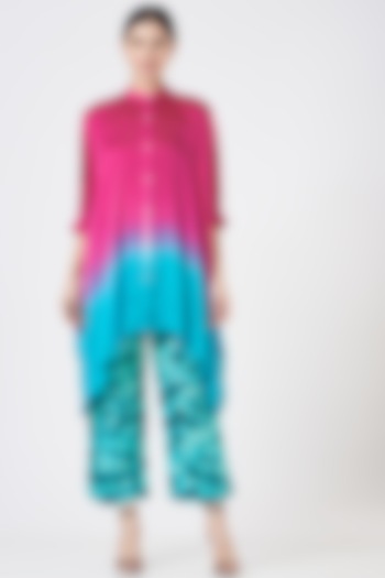 Pink & Turquoise Ombre Co-Ord Set by Inca at Pernia's Pop Up Shop