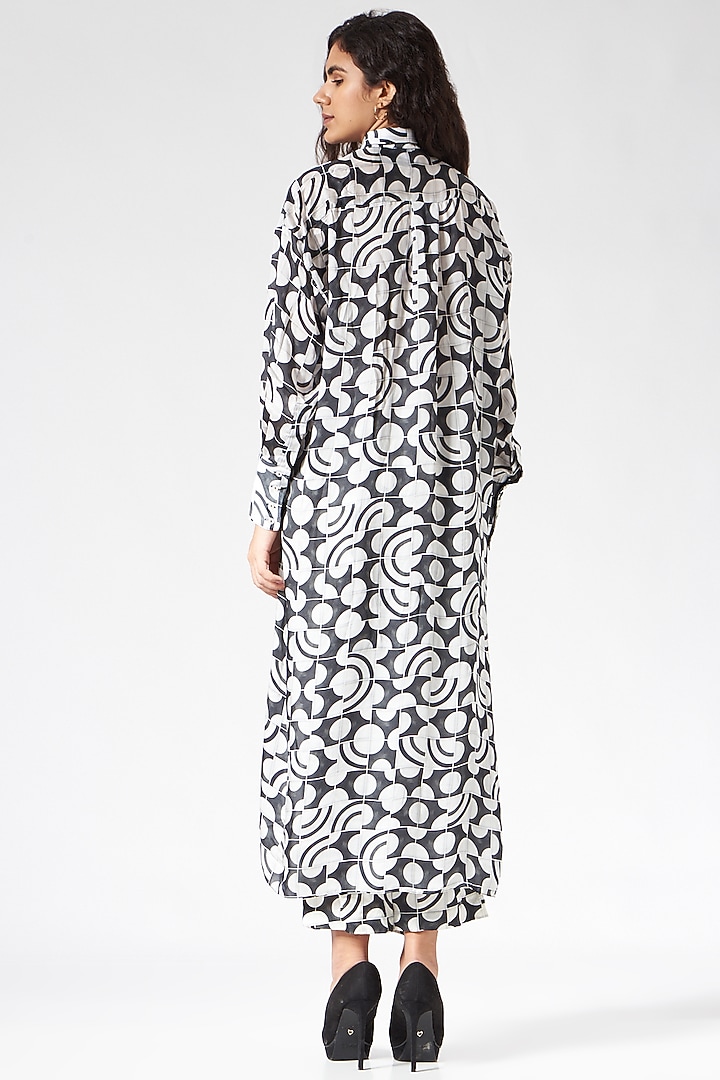 Black & White Bamberg Printed Pant Set by Inca at Pernia's Pop Up Shop