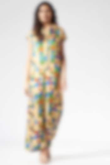 Multi-Colored Printed Jumpsuit by Inca