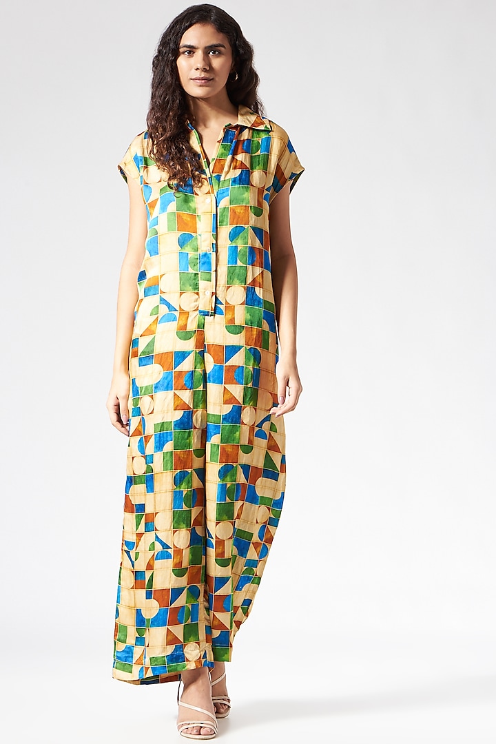 Multi-Colored Printed Jumpsuit by Inca at Pernia's Pop Up Shop