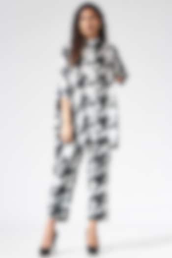 Black & White Printed Co-Ord Set by Inca at Pernia's Pop Up Shop