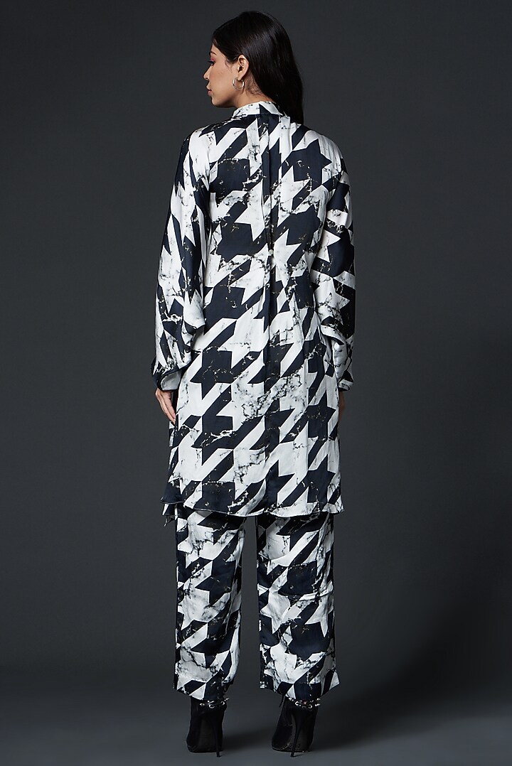 Black & White Pant Set With Print by Inca at Pernia's Pop Up Shop