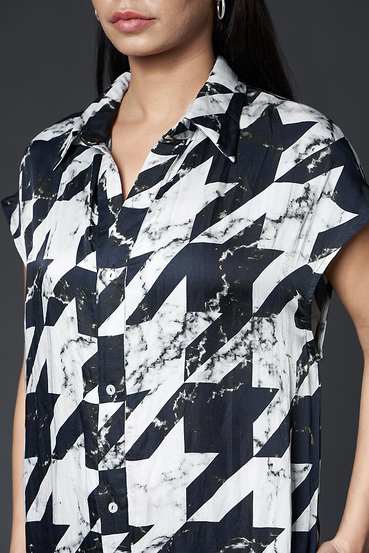 Black & White Bamberg Satin Jumpsuit by Inca at Pernia's Pop Up Shop