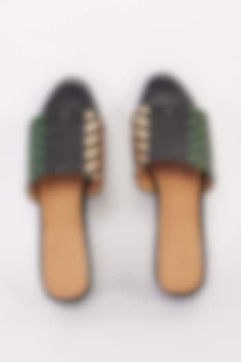 Multi-Colored Leather Wedges by Inochhi at Pernia's Pop Up Shop