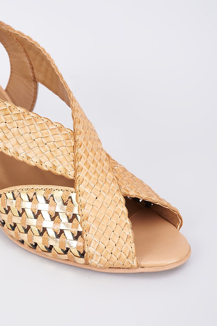 Nude Genuine Leather Handcrafted Heels by Inochhi at Pernia's Pop Up Shop