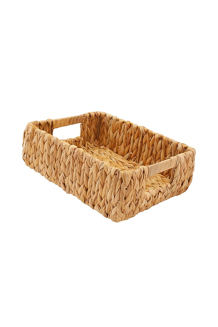 Natural Water Hyacinth Storage Tray by Indique at Pernia's Pop Up Shop