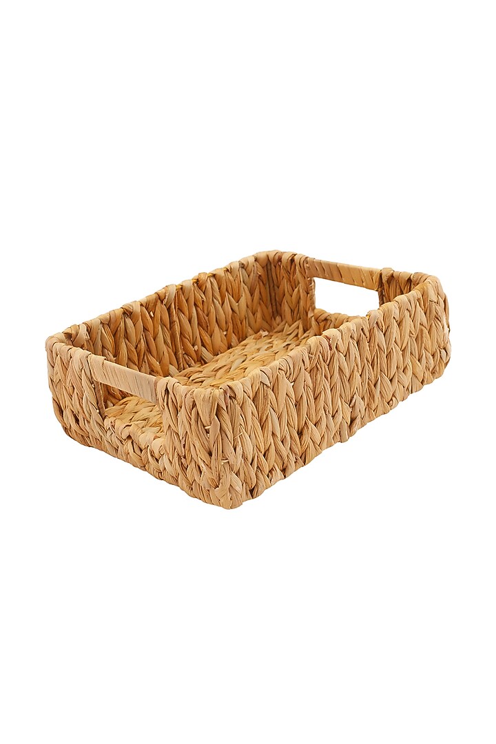 Natural Water Hyacinth Storage Tray by Indique at Pernia's Pop Up Shop