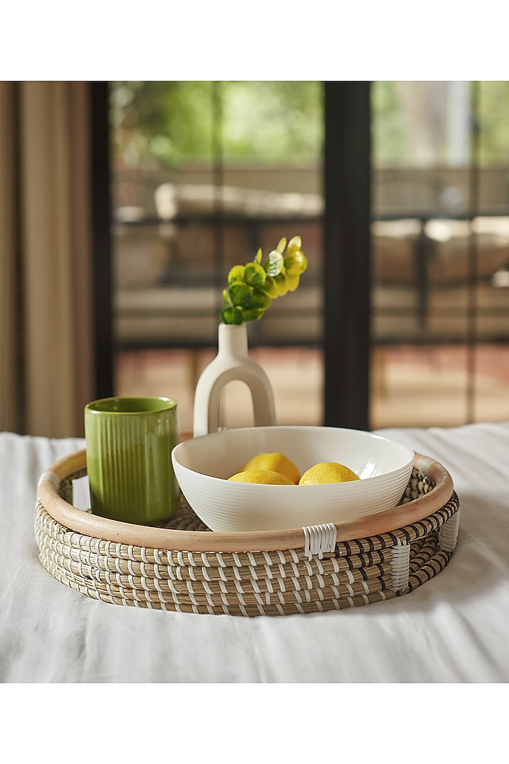 Natural Seagrass Serving Tray by Indique at Pernia's Pop Up Shop