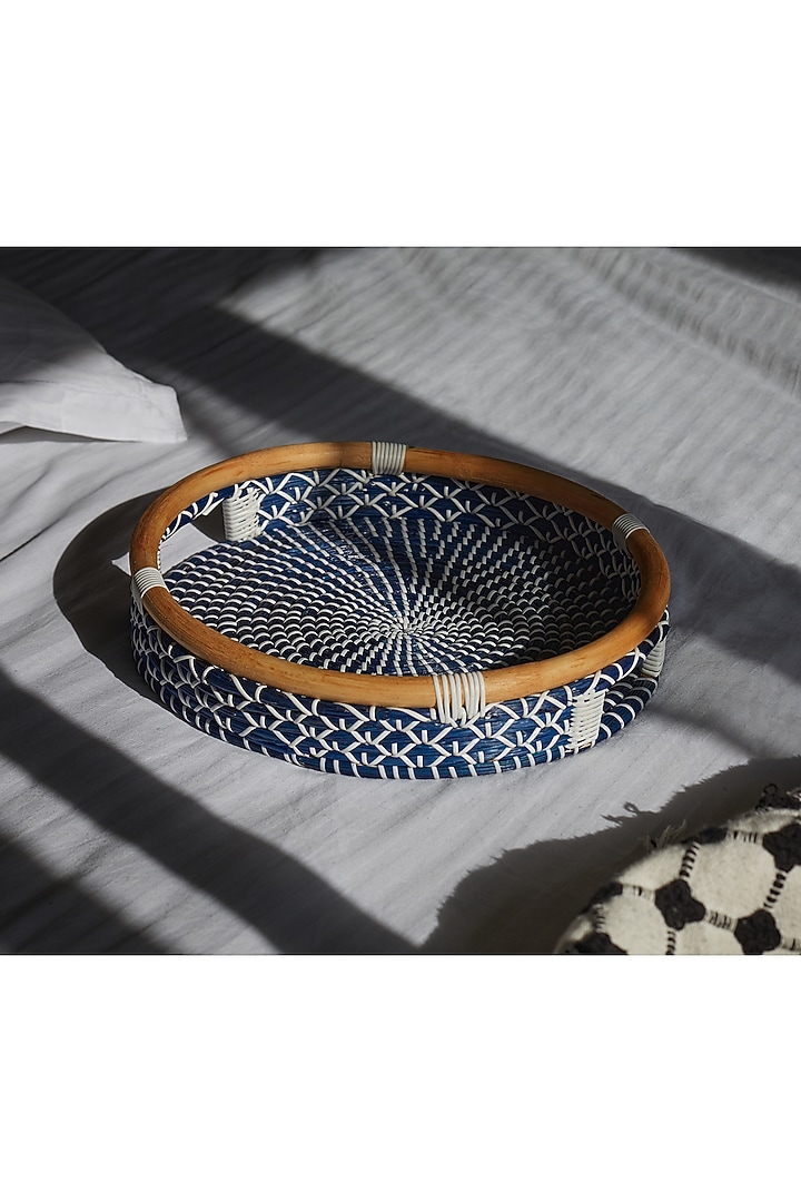 Blue Seagrass Serving Tray by Indique at Pernia's Pop Up Shop