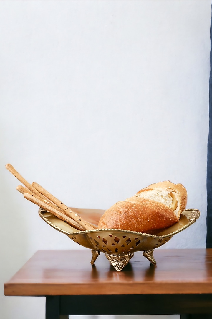 Golden Brass Bowl by Indique