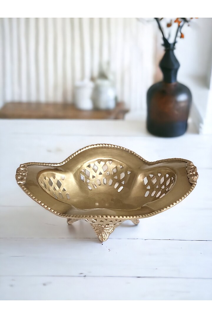 Golden Brass Bowl by Indique at Pernia's Pop Up Shop