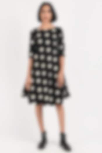 Black Handwoven Ikat Summer Dress by Indigo Dreams at Pernia's Pop Up Shop