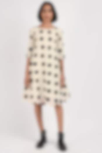 Ivory Handwoven Ikat Summer Dress by Indigo Dreams at Pernia's Pop Up Shop