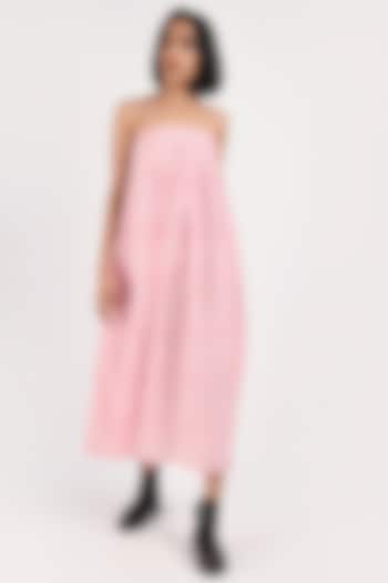 Pink Handwoven Ikat Dress by Indigo Dreams