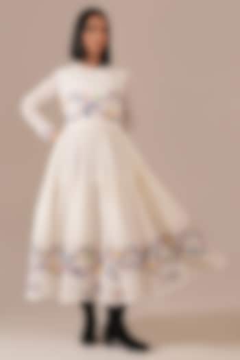 Ivory Cotton Tiered Vacation Dress by Indigo Dreams at Pernia's Pop Up Shop