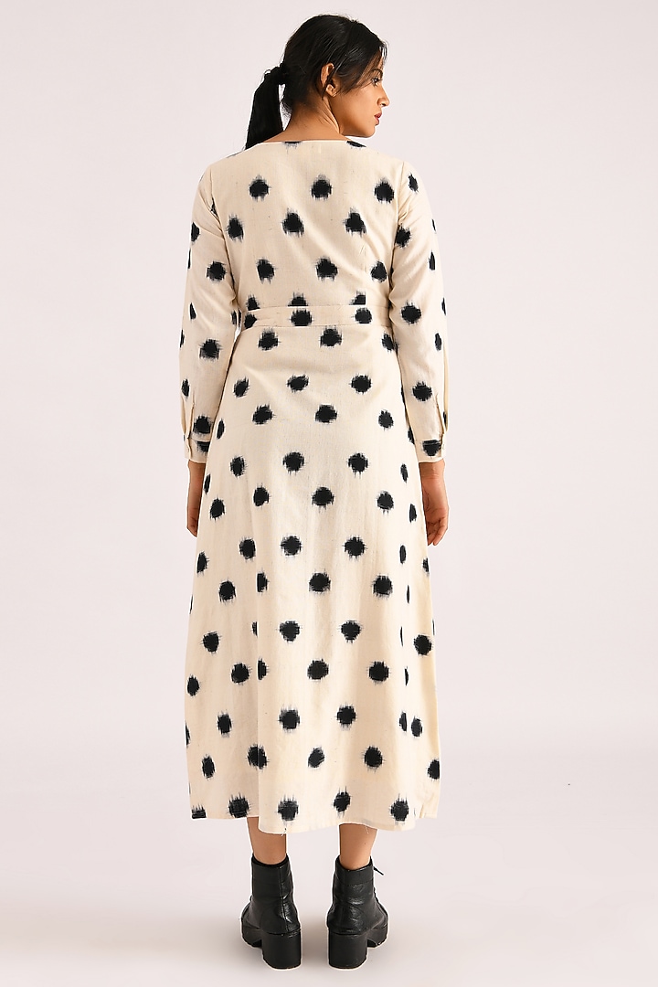 Ivory Printed Wrap Summer Dress by Indigo Dreams at Pernia's Pop Up Shop