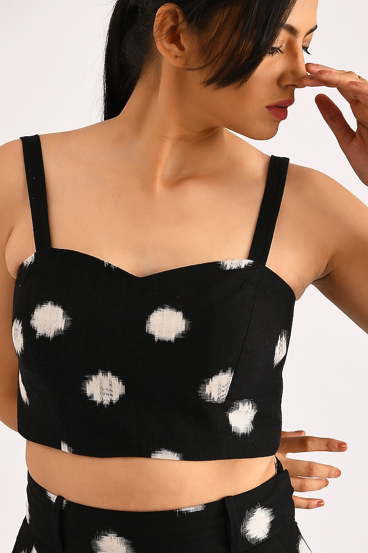 Black Printed Skirt Set by Indigo Dreams at Pernia's Pop Up Shop