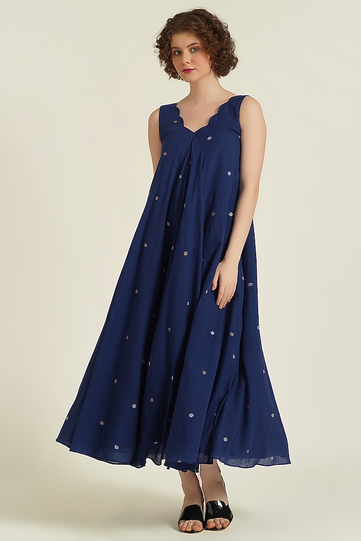 jamdani cotton dress Eshani Hand Woven Cotton Jamdani Dress