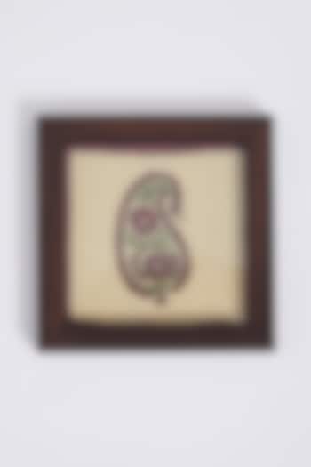 Brown & Beige Framed Coasters (Set of 4) by Inheritance India