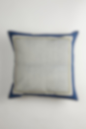 Blue & White Hand Block Printed Cushion Covers (Set of 2) by Inheritance India